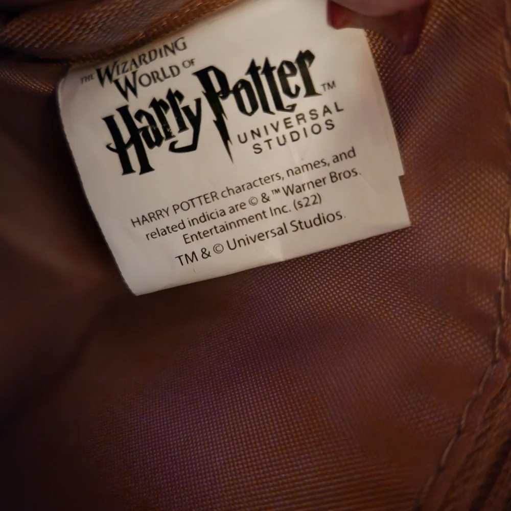 Harry Potter Red Faux Leather Backpack with Gold Griffindor Crest